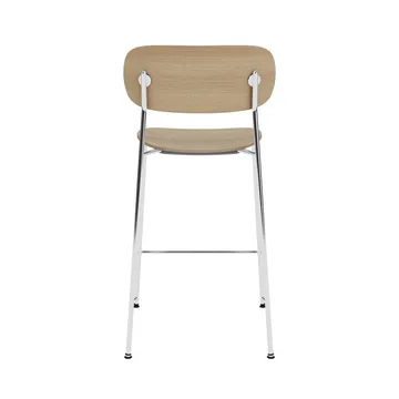 Co Bar Chair barkrakk - Eik-kromert stål, 65 cm - Audo Copenhagen