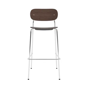 Co Bar Chair barkrakk - Mørkbeiset eik-krommet stål, 75 cm - Audo Copenhagen