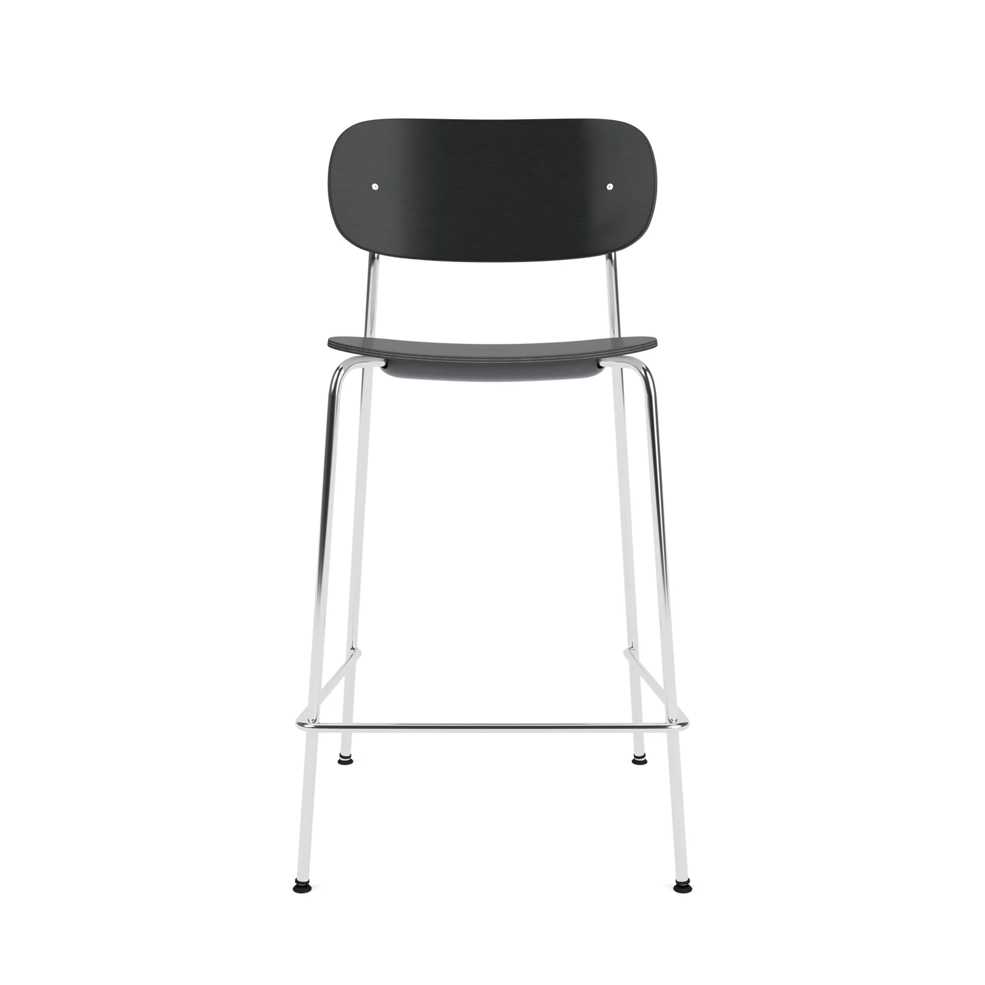 Co Bar Chair barkrakk, Svart eik-krommet stål, 65 cm Audo Copenhagen