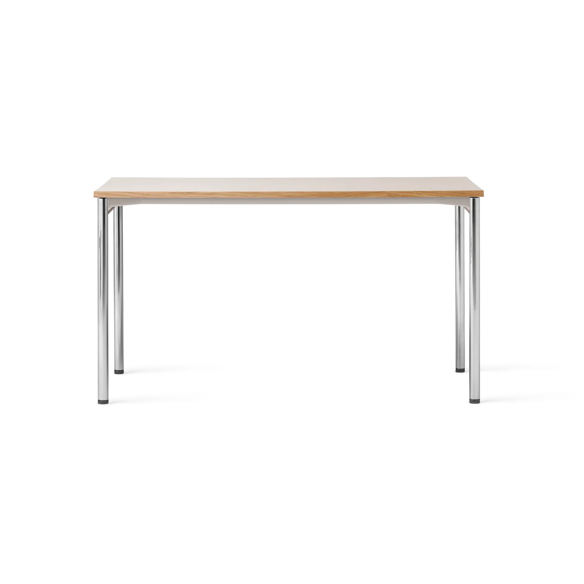 Co Table konferansebord 140x70cm, Chrome, laminate creme Audo Copenhagen