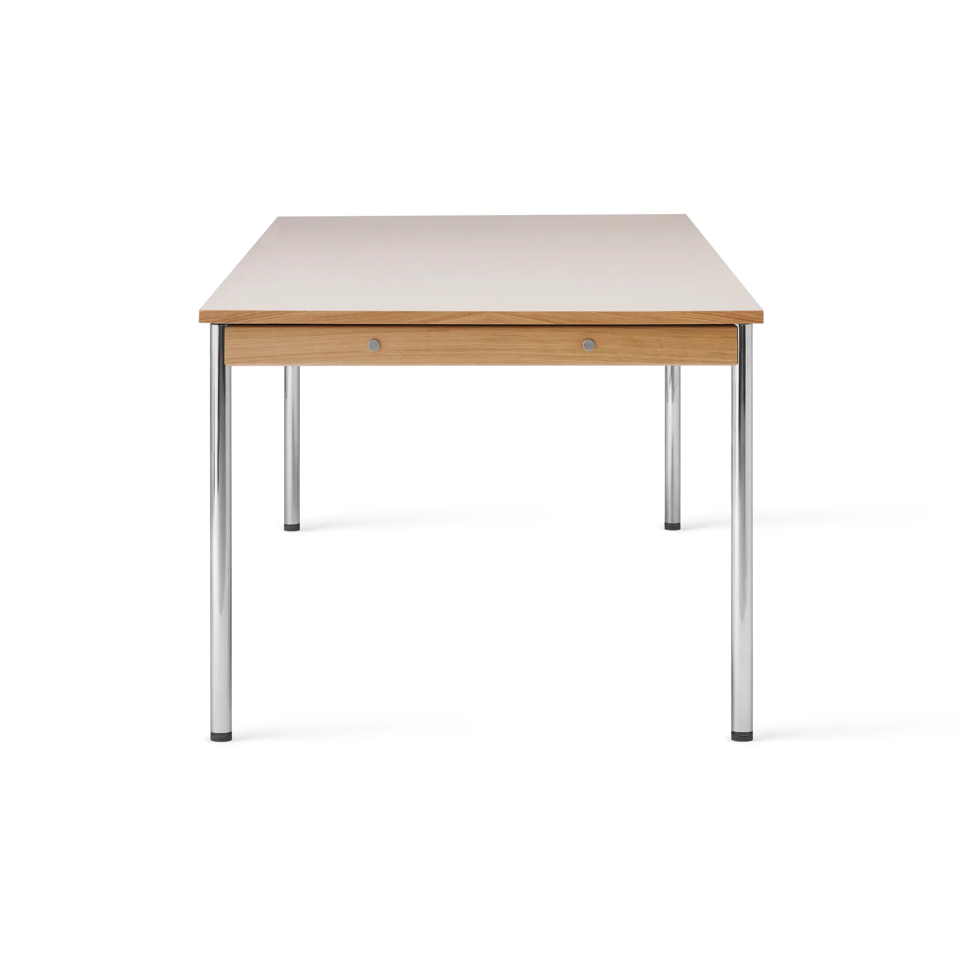 Co Table konferansebord 240x100cm, Chrome, laminate creme Audo Copenhagen