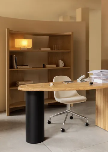 Crescent hylle - Ubehandlet eik, 150x173 cm - Audo Copenhagen