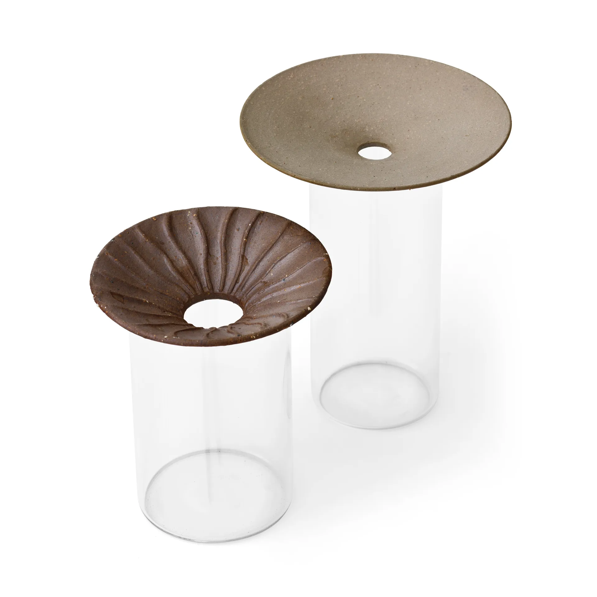 Cresco Propagation vase 2 deler, Brun-klar Audo Copenhagen