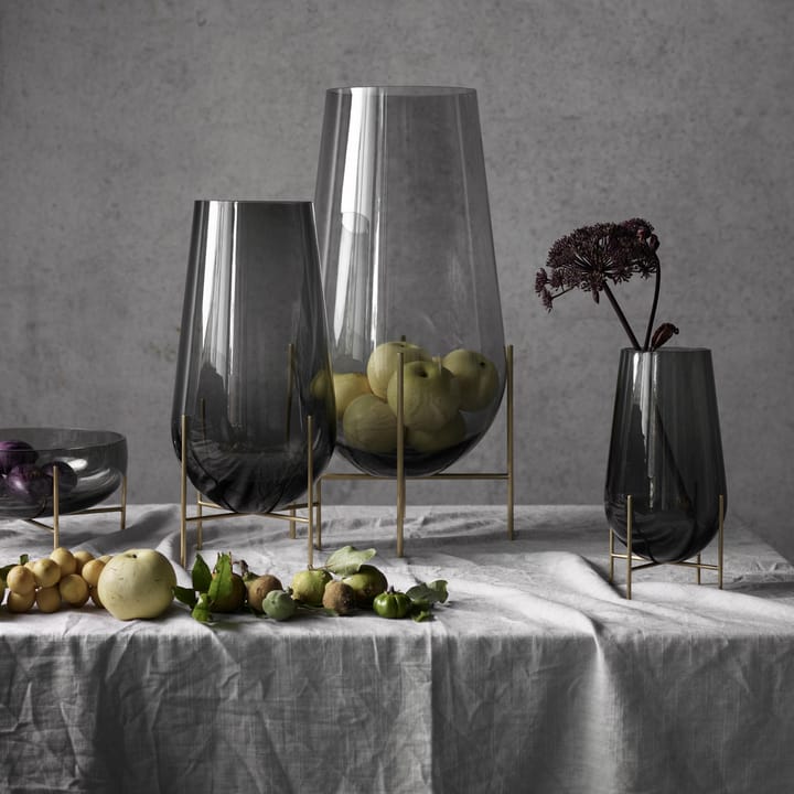 Échasse medium vase, røykfarget glass Audo Copenhagen