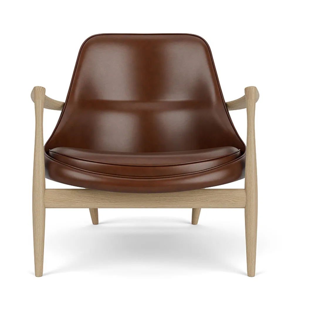 Elizabeth loungestol, Dakar 0329-eikefinér-svart stål Audo Copenhagen