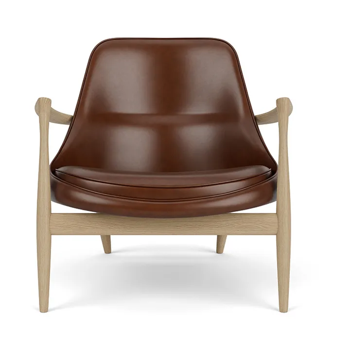 Elizabeth loungestol - Dakar 0329-eikefinér-svart stål - Audo Copenhagen