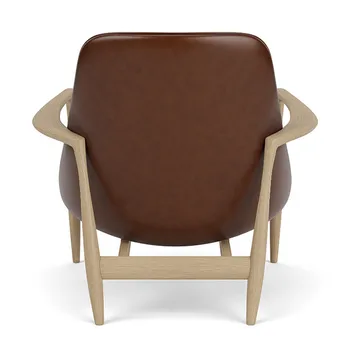 Elizabeth loungestol - Dakar 0329-eikefinér-svart stål - Audo Copenhagen