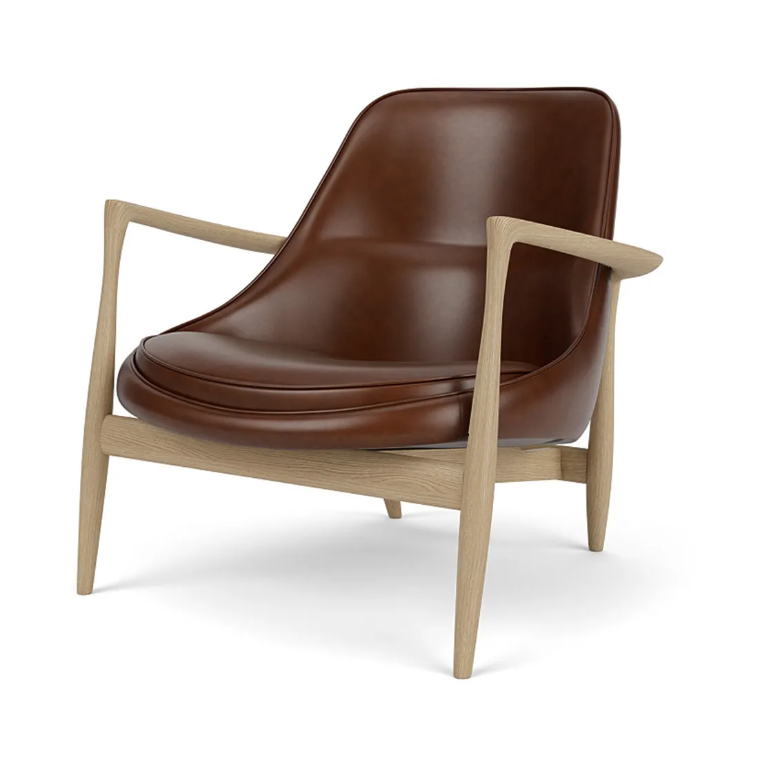 Elizabeth loungestol, Dakar 0329-eikefinér-svart stål Audo Copenhagen