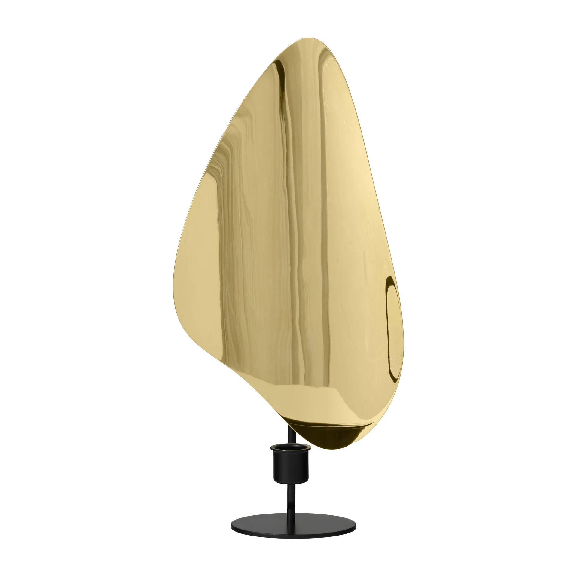 Flambeau lysestake 34 cm, Black-polished brass Audo Copenhagen