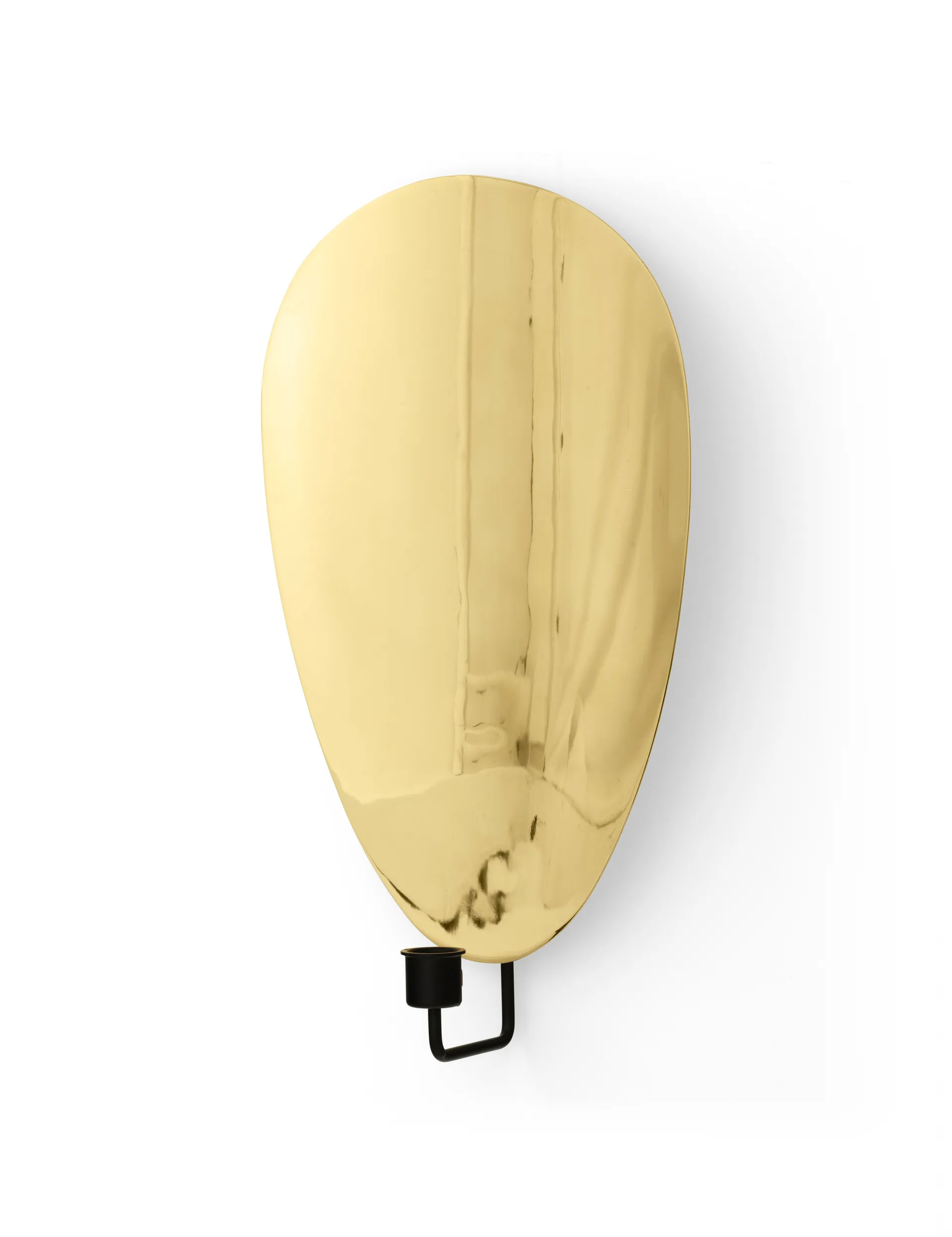 Flambeau lysestake vegg 40 cm, Black-polished brass Audo Copenhagen