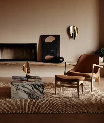 Flambeau lysestake vegg 40 cm - Black-polished brass - Audo Copenhagen