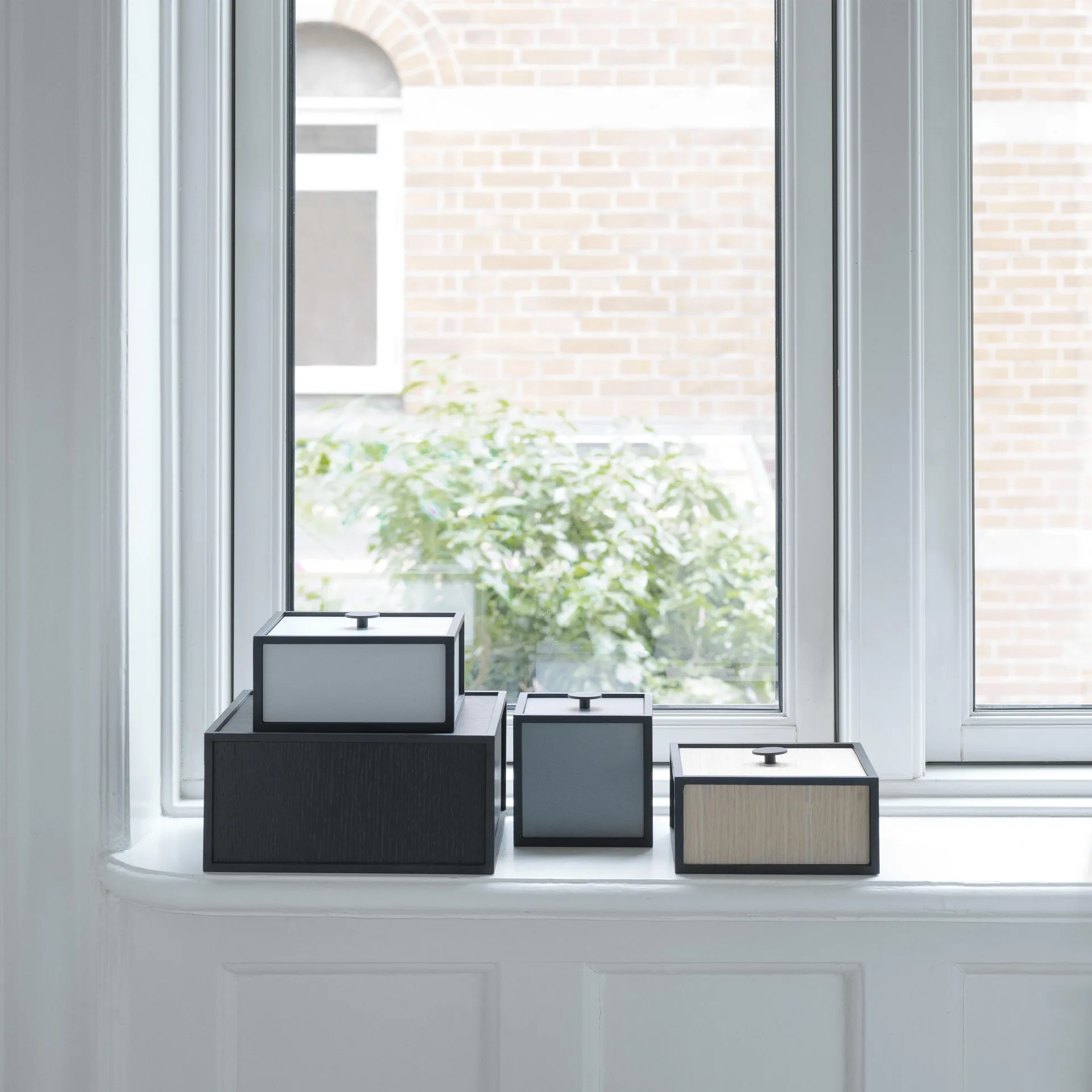 Frame 20 kube med lokk, eik Audo Copenhagen