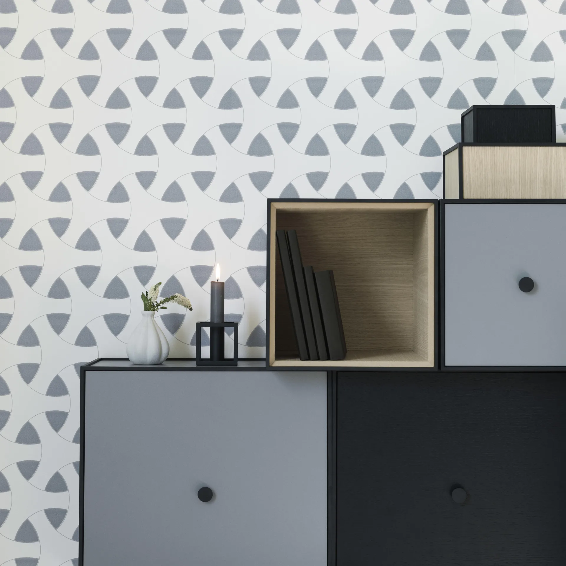 Frame 20 kube med lokk, eik Audo Copenhagen