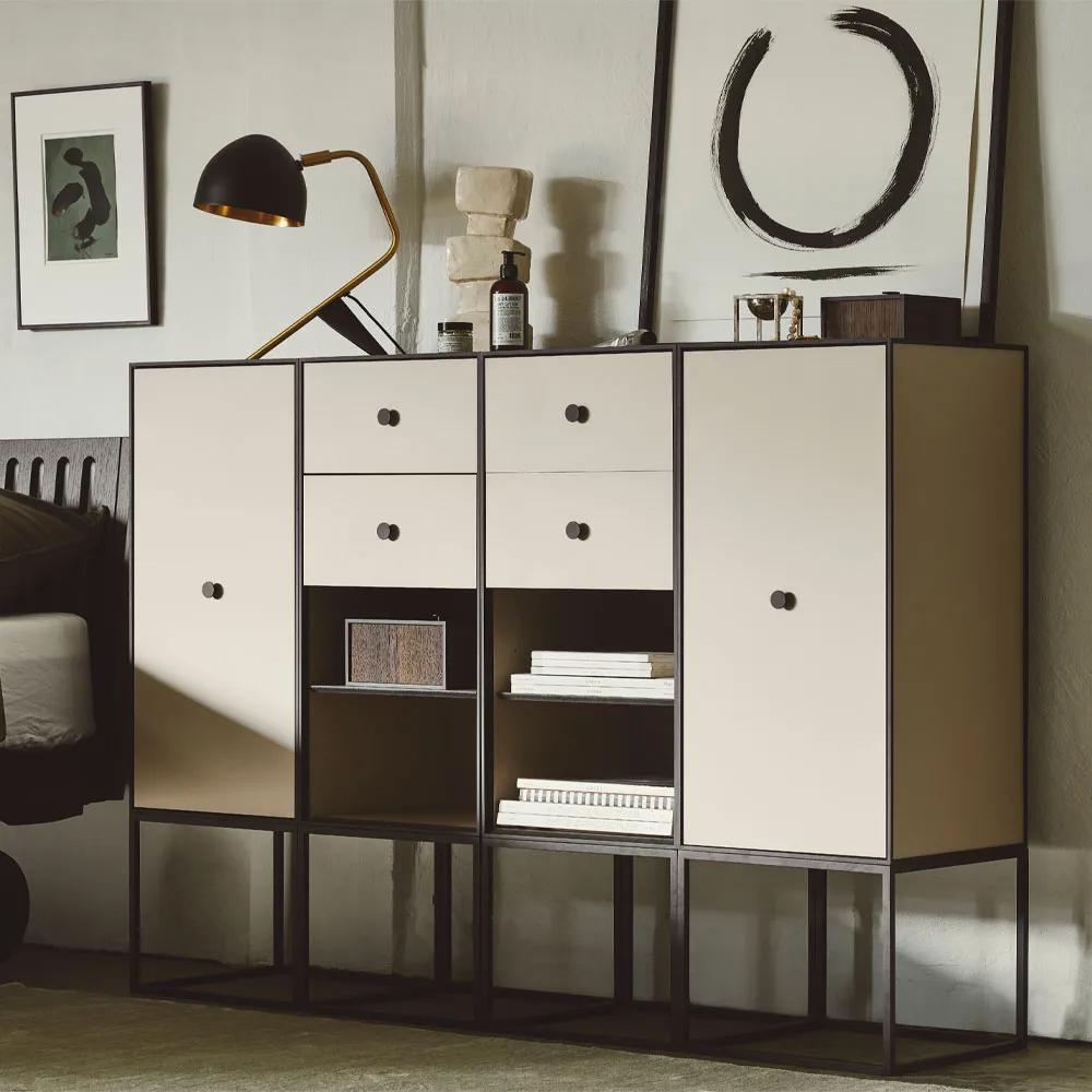 Frame 70 oppbevaring, light grey, 2 hylleplater Audo Copenhagen