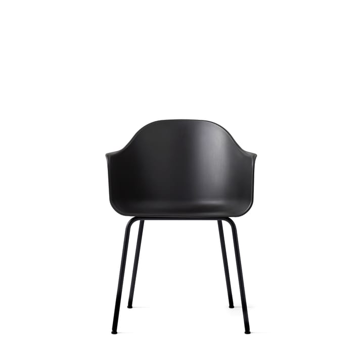 Harbour chair stol armlene, stål bein, black Audo Copenhagen