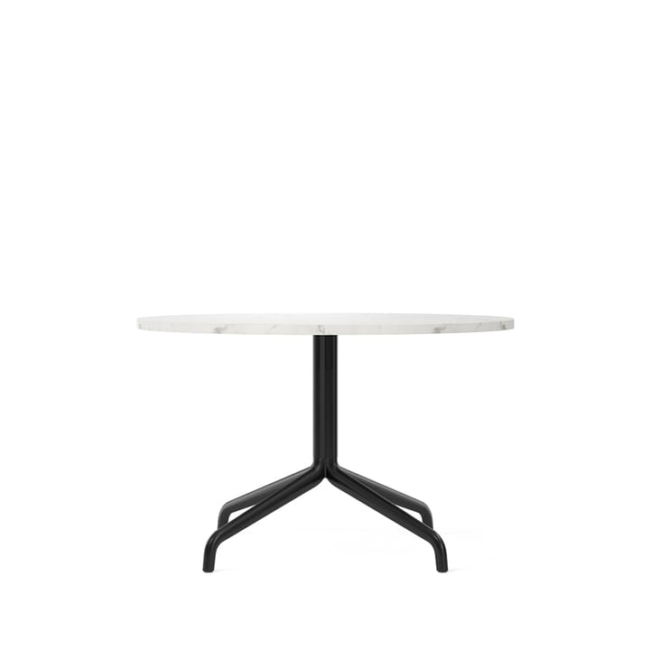 Harbour Column loungebord - marble white, sort stålstativ - Audo Copenhagen