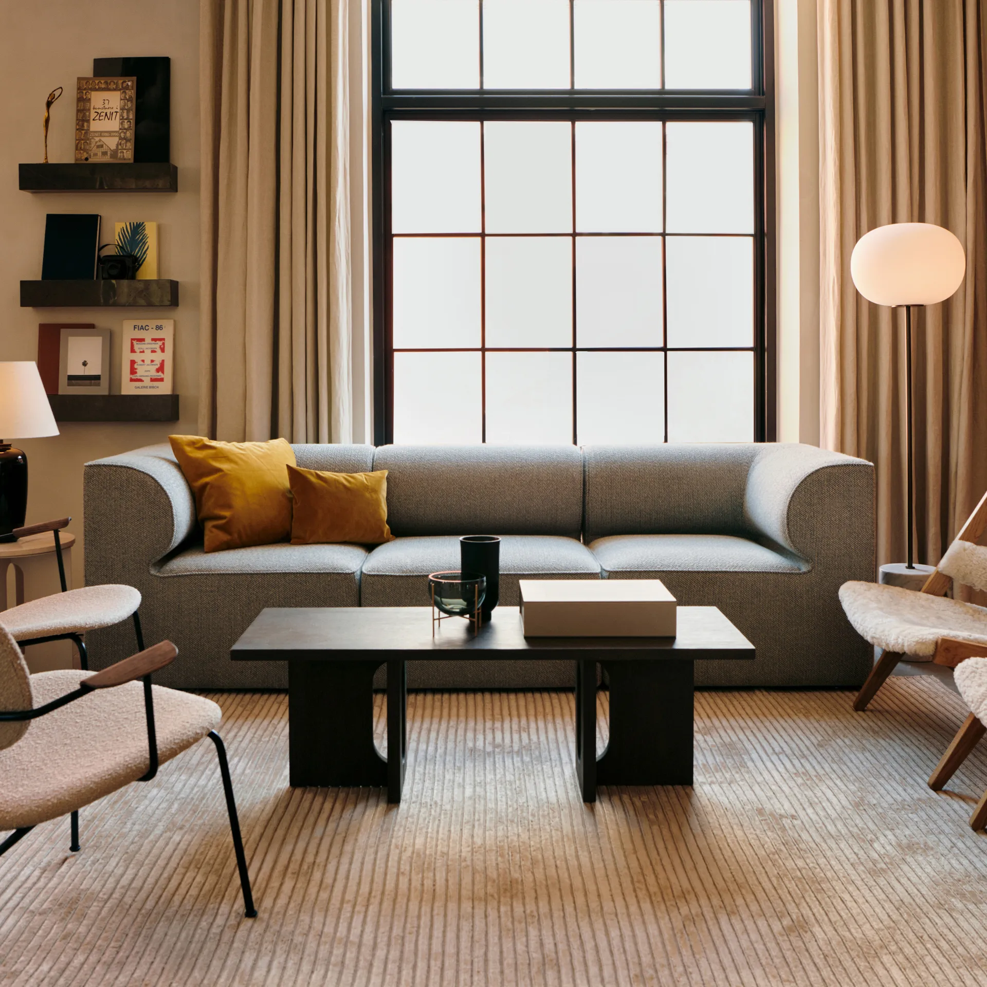 Houkime gulvteppe 200x300 cm, Beige Audo Copenhagen