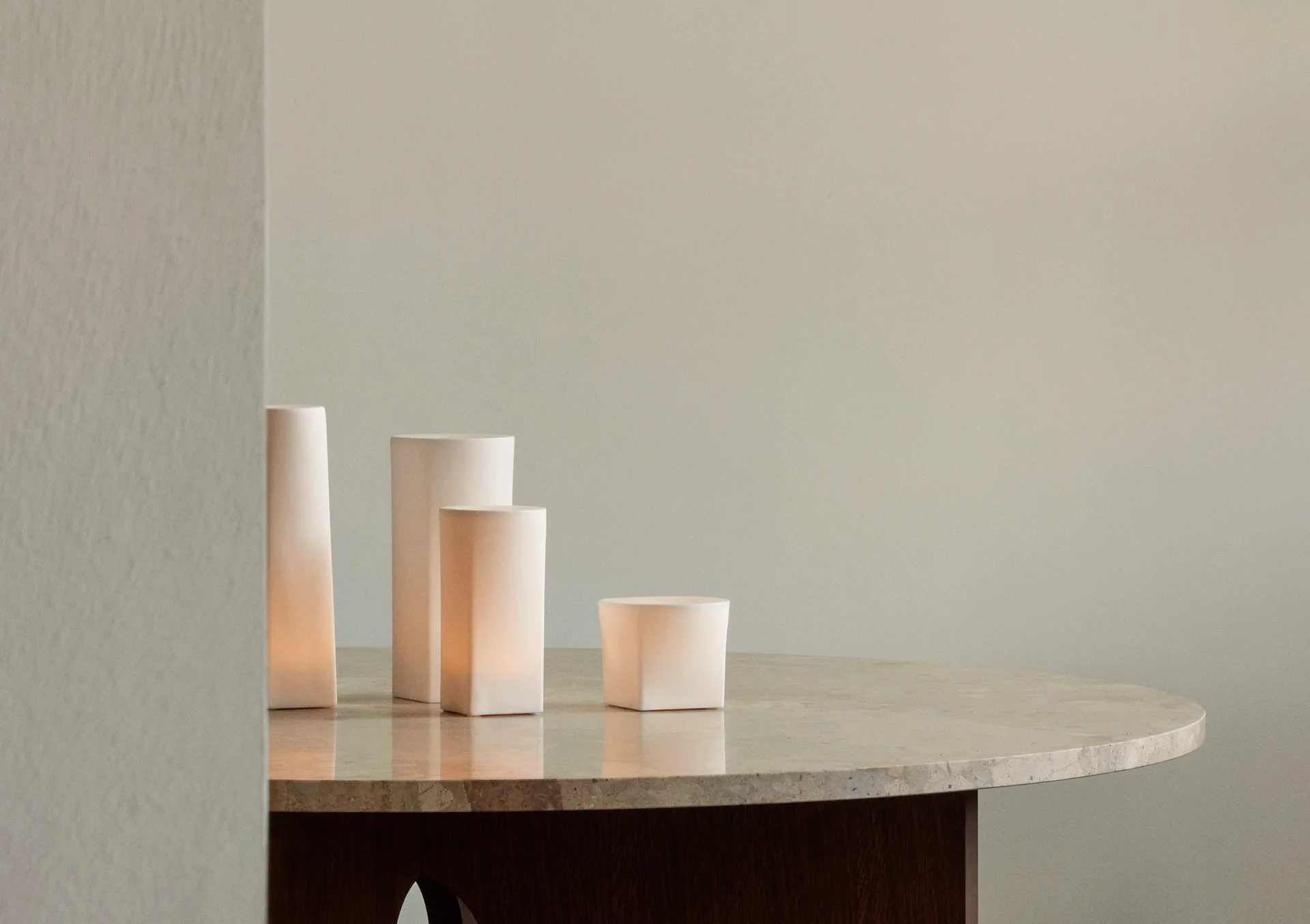 Ignus LED-lys 8 cm, Benhvit Audo Copenhagen