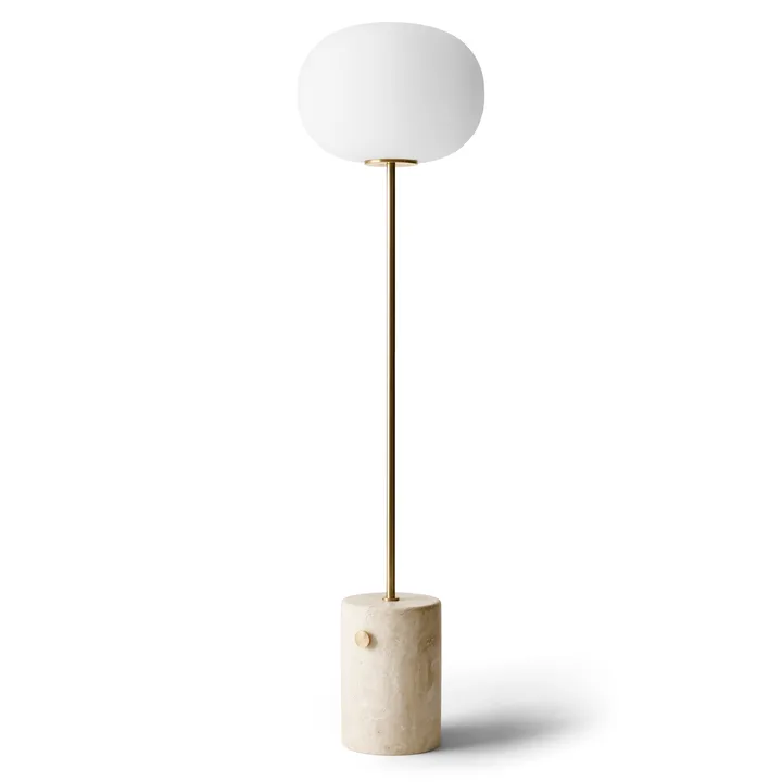 JWDA gulvlampe - Travertin-messing, 150 cm - Audo Copenhagen