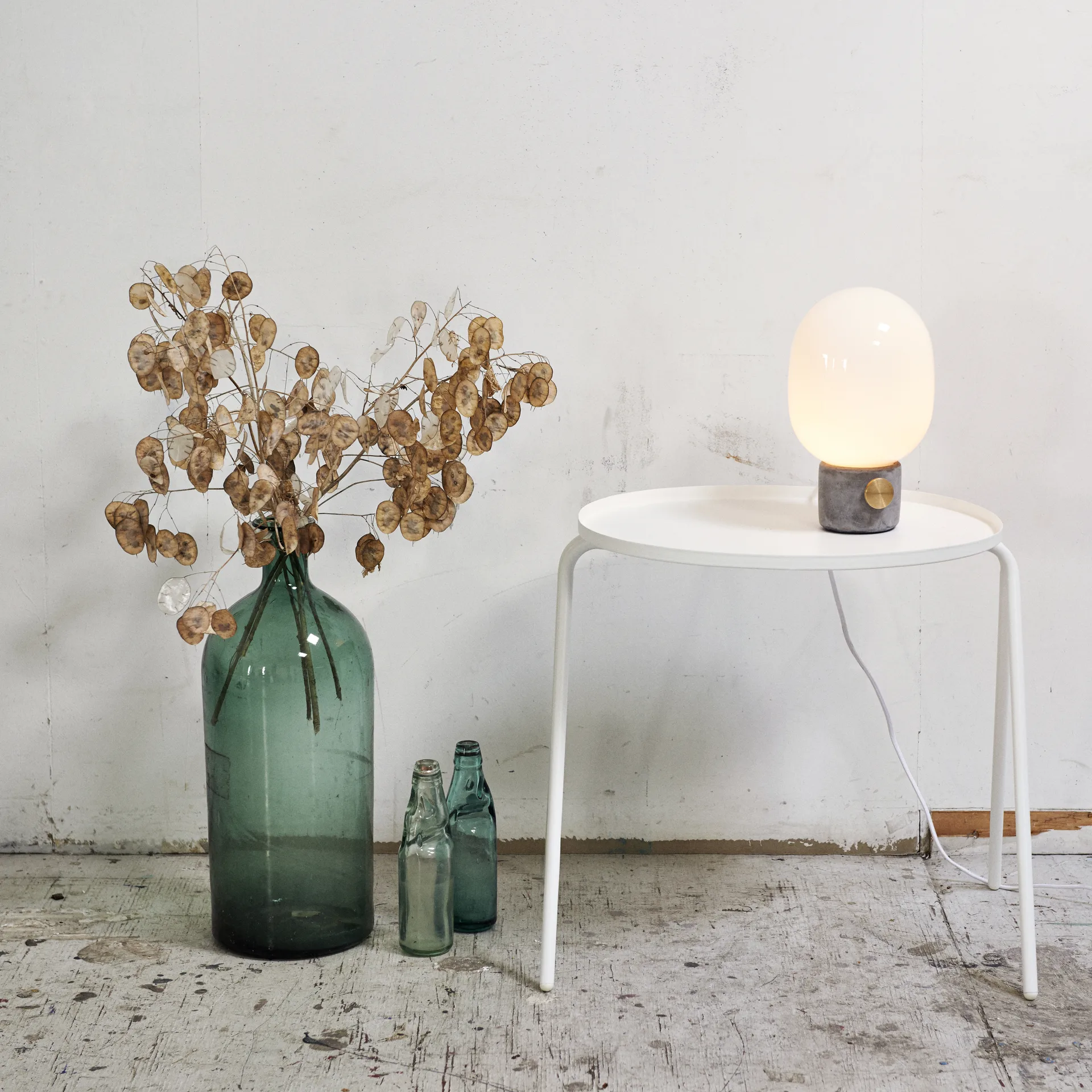 JWDA reserveglass bordlampe, Blank Audo Copenhagen