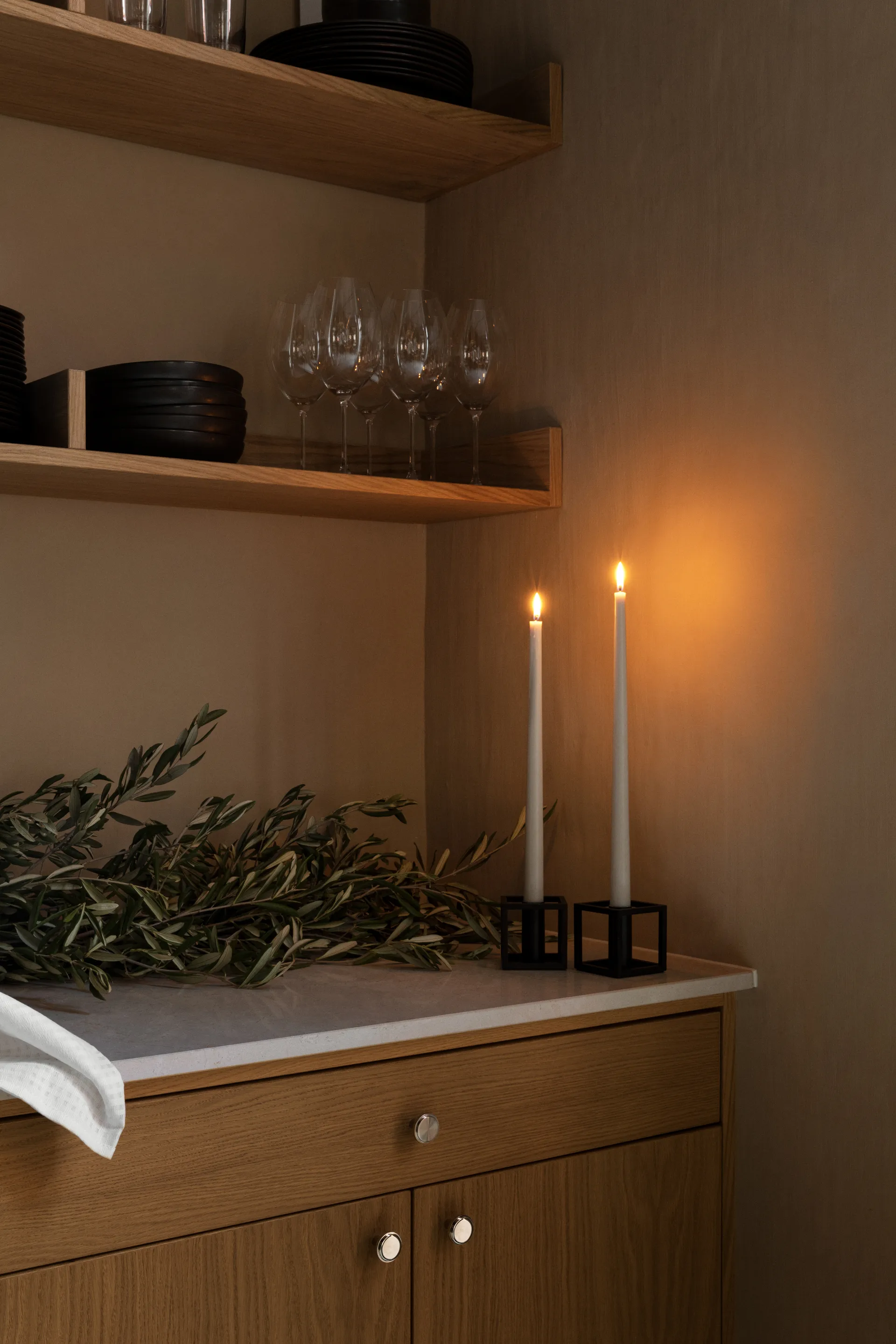 Kubus 1 lysestake, svart Audo Copenhagen