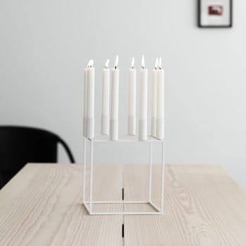 Kubus 8 lysestake - hvit - Audo Copenhagen
