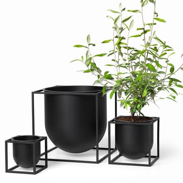 Kubus blomsterpotte 10 cm - Svart - Audo Copenhagen
