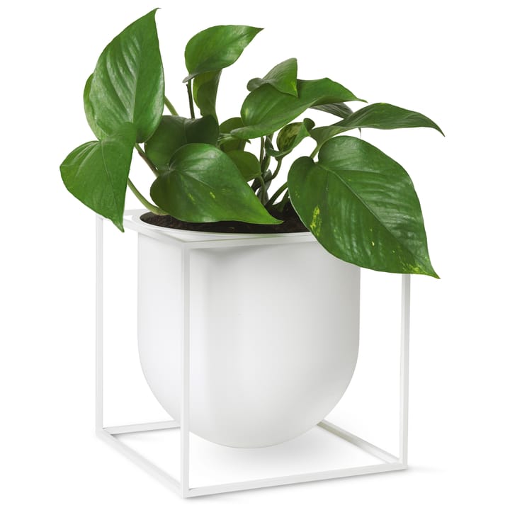 Kubus blomsterpotte 23 cm, Hvit Audo Copenhagen