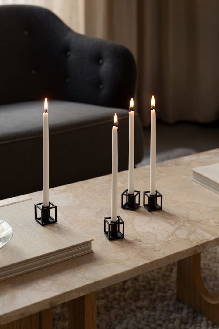 Kubus Micro lysestake 2-stk., Sort Audo Copenhagen
