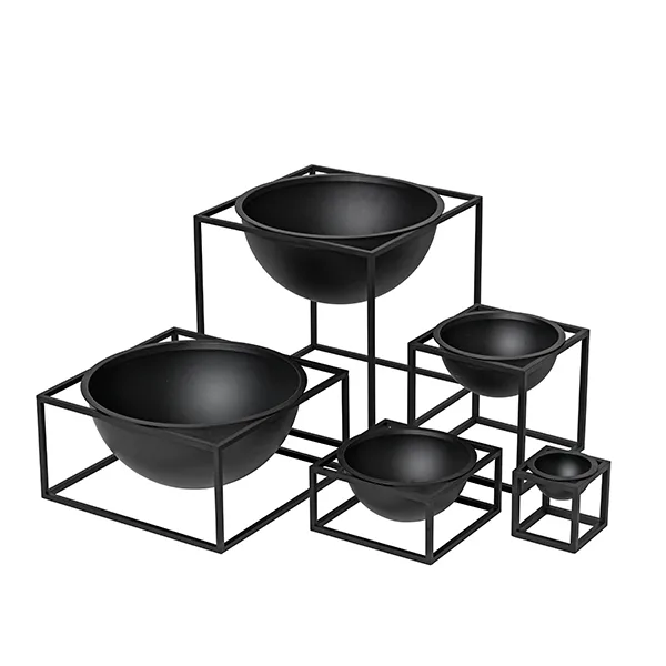 Kubus skål liten lav, svart Audo Copenhagen