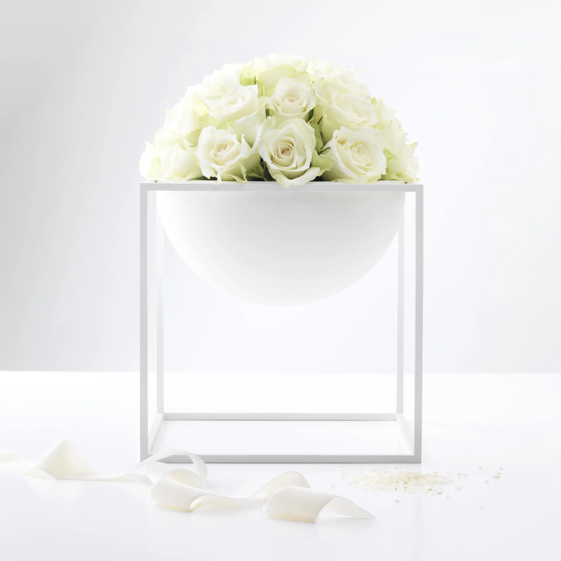 Kubus skål stor, hvit Audo Copenhagen