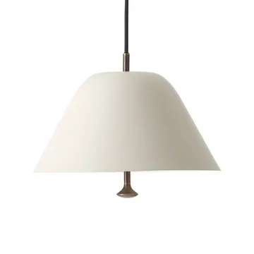 Lehvitete pendel Ø28 cm - Grå-bronsert messing - Audo Copenhagen