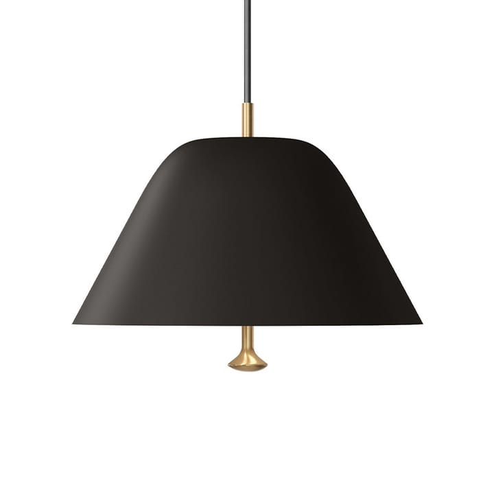 Lehvitete pendel Ø28 cm - Svart-messing - Audo Copenhagen