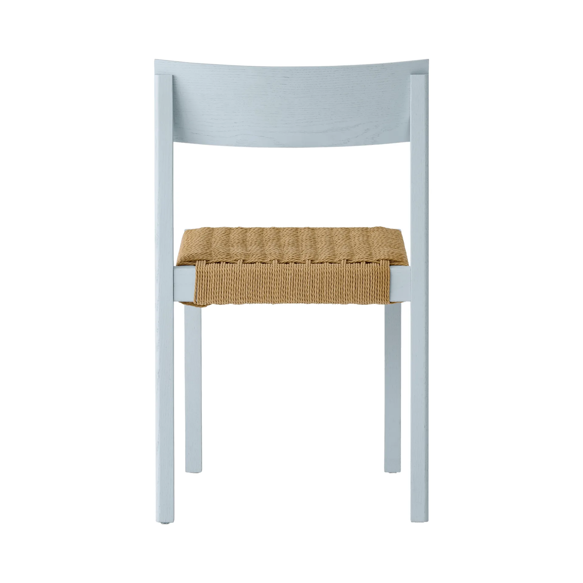 Mauro stol, Linen blue oak-paper cord Audo Copenhagen