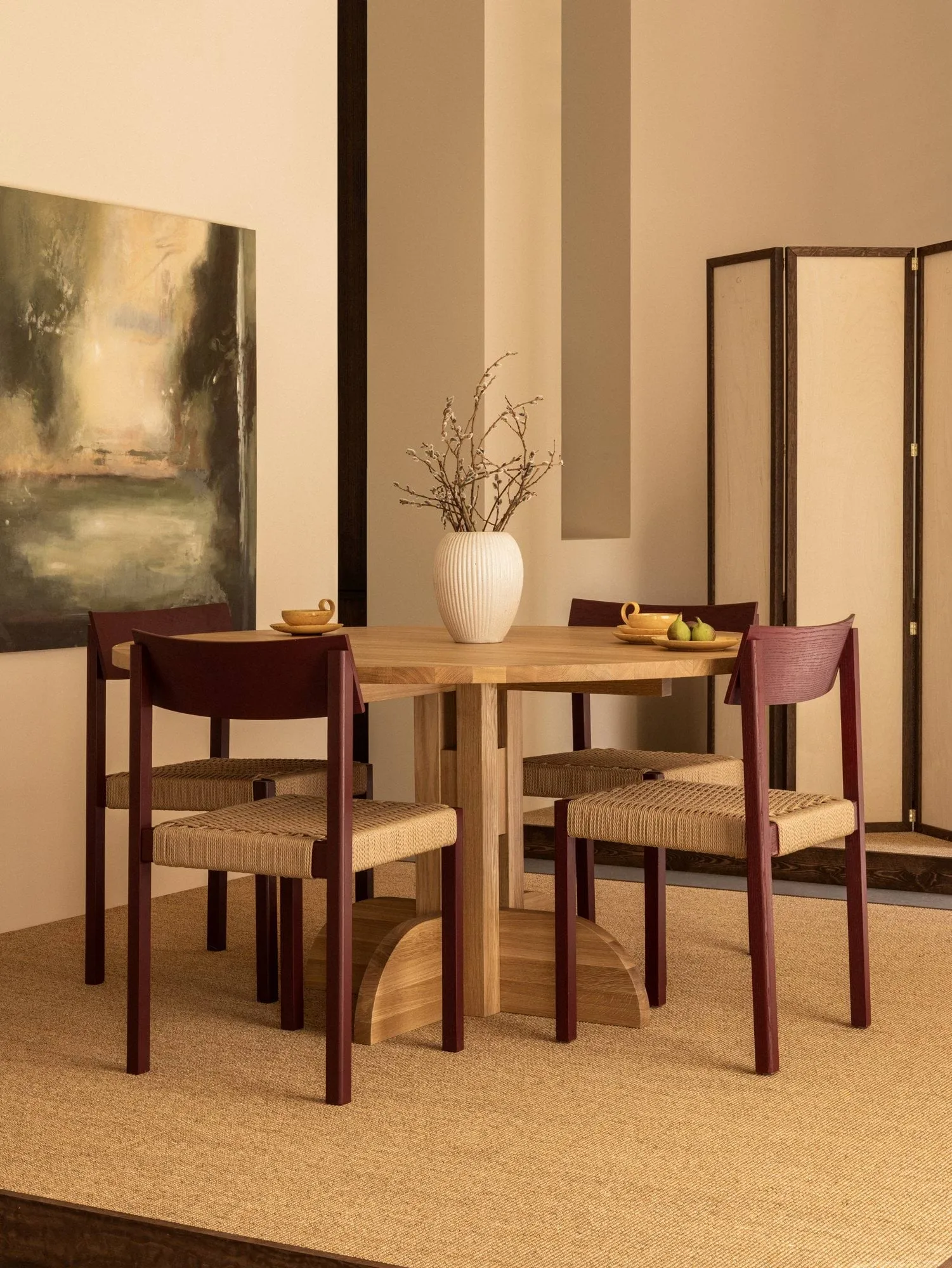 Mauro stol, Natural oak-paper cord Audo Copenhagen
