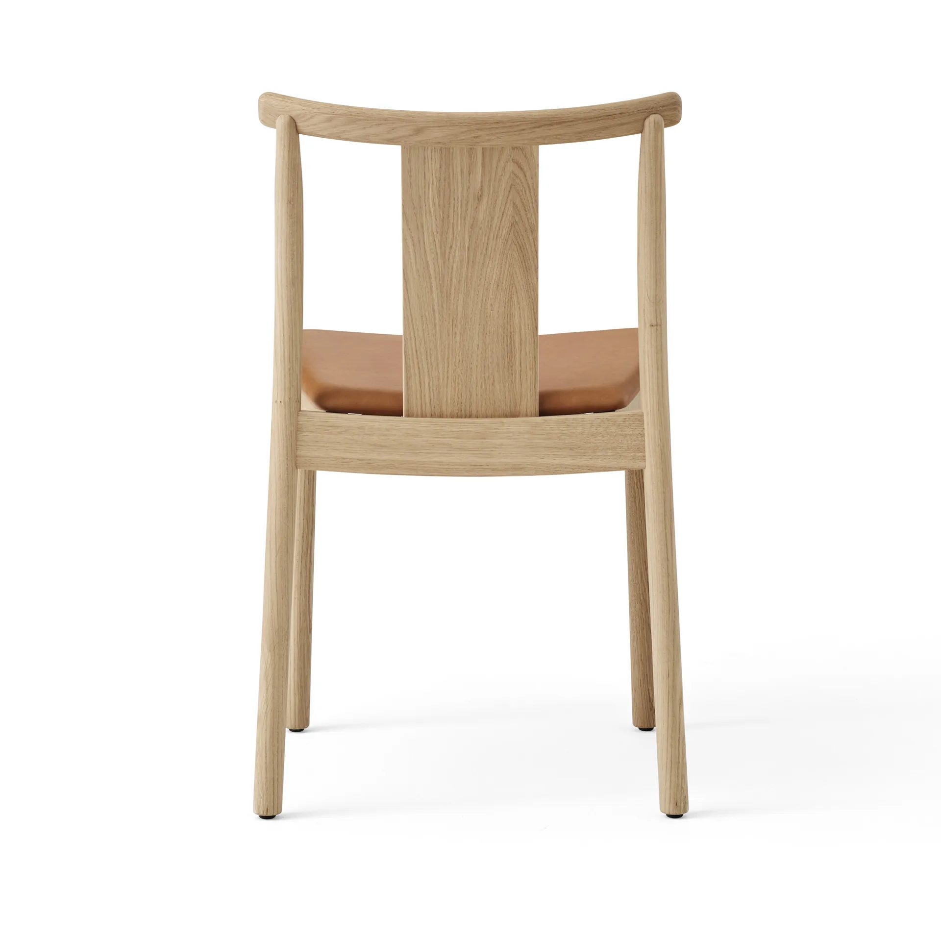Merkur stol med sittepute, Oak- Dakar 0250 cognac Audo Copenhagen