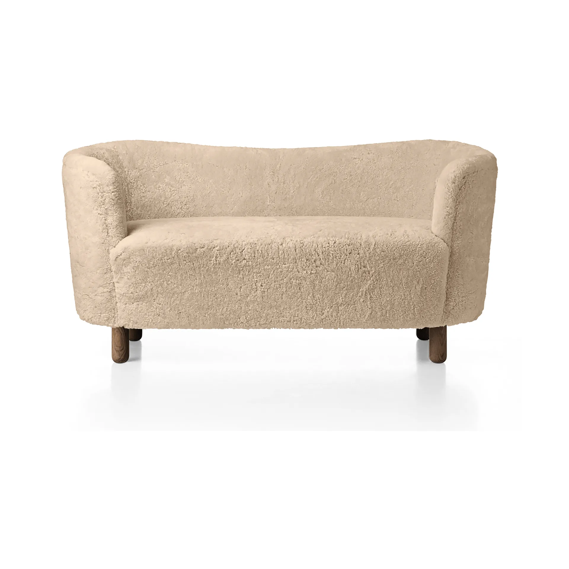 Mingle sofa 152 cm, Saueskinn Honey-mørkbeiset eik Audo Copenhagen