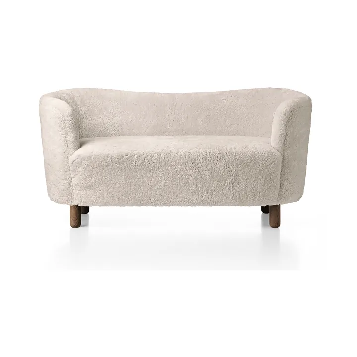 Mingle sofa 152 cm - Saueskinn Moonlight-mørkbeiset eik - Audo Copenhagen