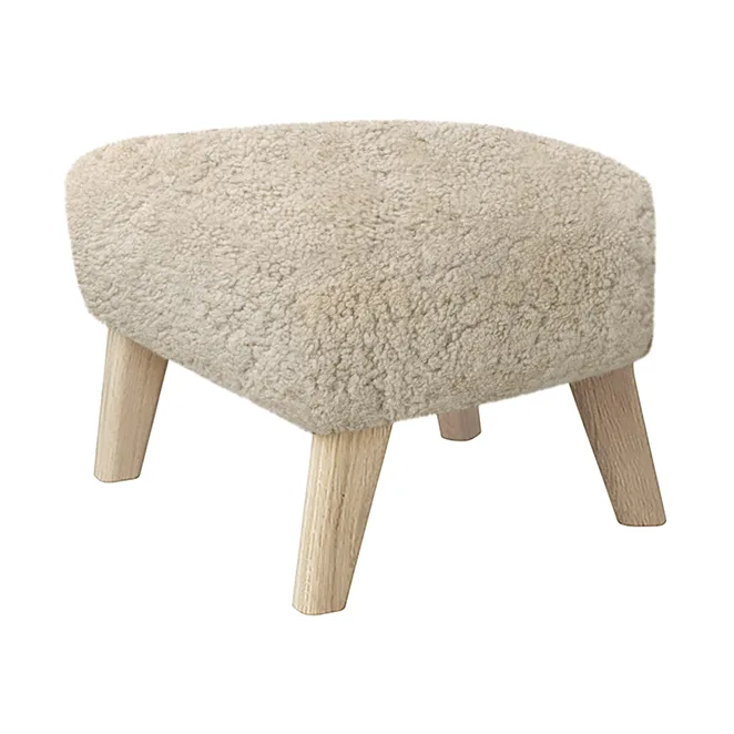 My Own Chair puff, Saueskinn Moonlight-eik Audo Copenhagen
