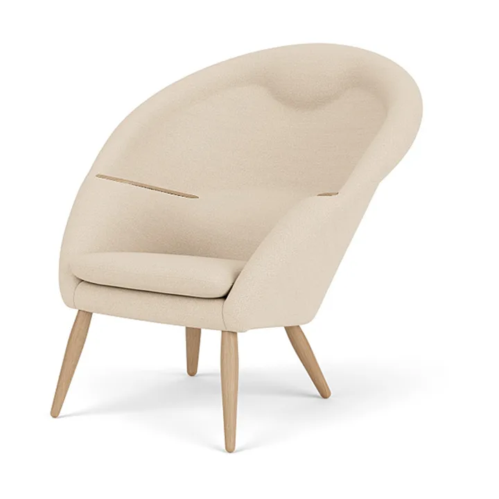 Oda loungestol helpolstret - Hallingdal 0200-eik - Audo Copenhagen