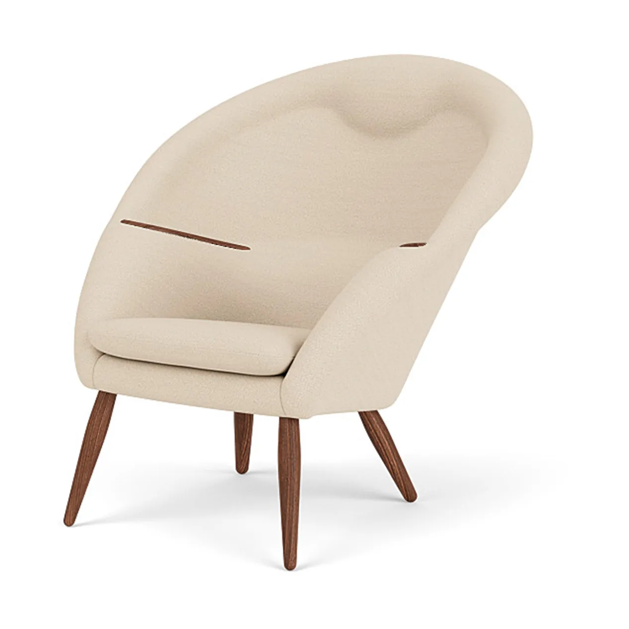 Oda loungestol helpolstret, Hallingdal 0200-valnøtt Audo Copenhagen