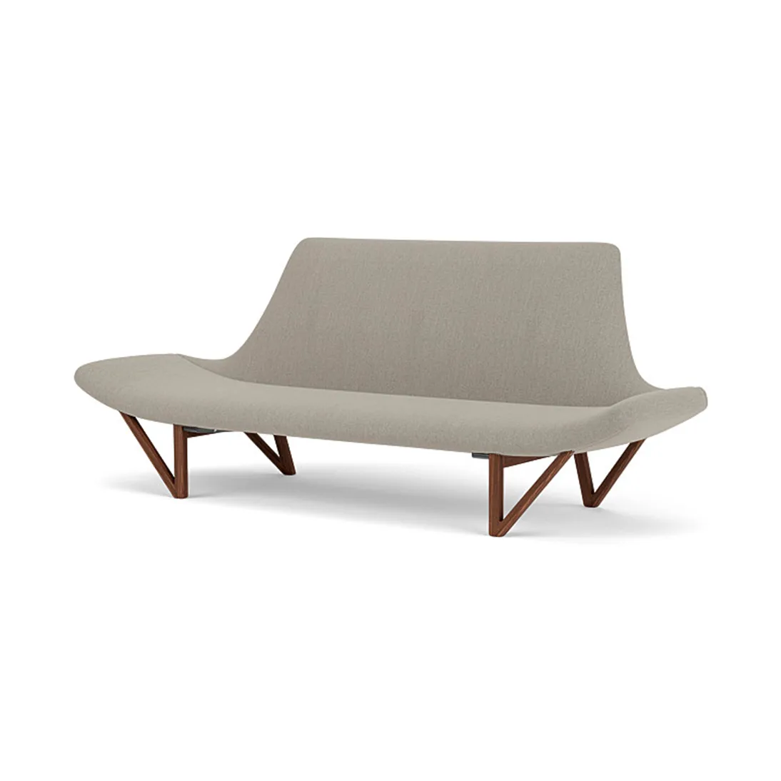 Pagode sofa 202 cm, Re-wool 0218-valnøtt Audo Copenhagen