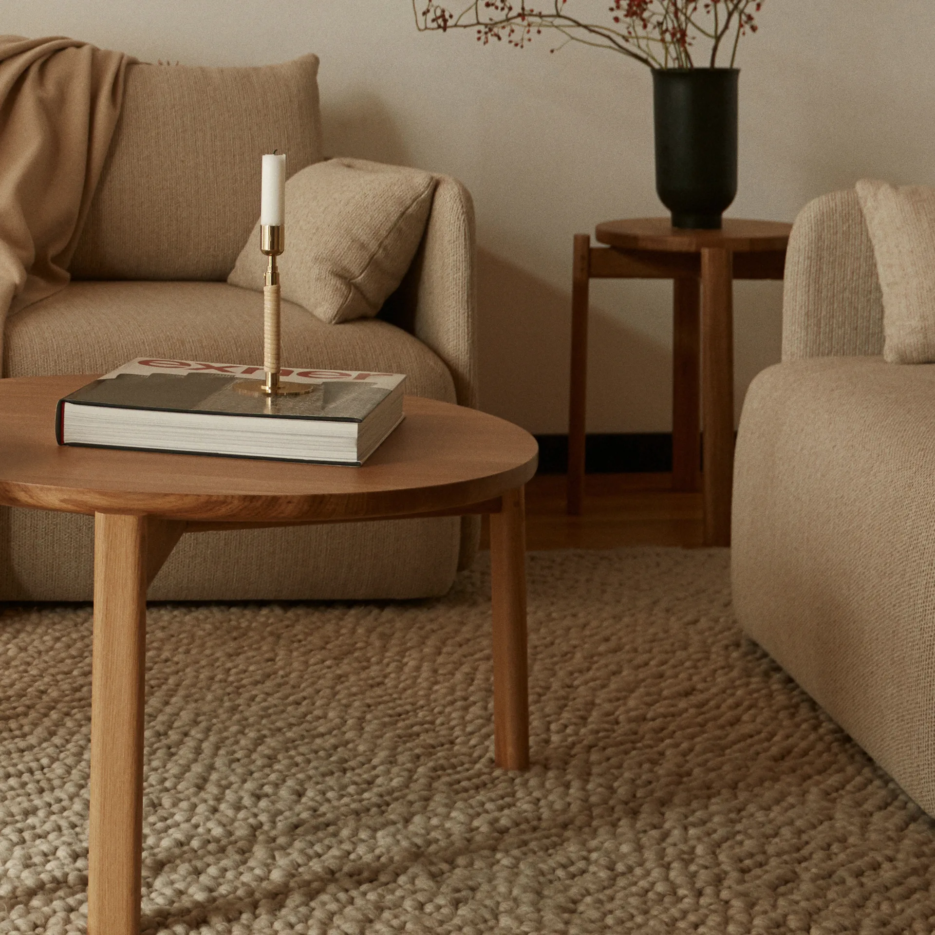 Passage salongbord Ø70 cm, Eik Audo Copenhagen