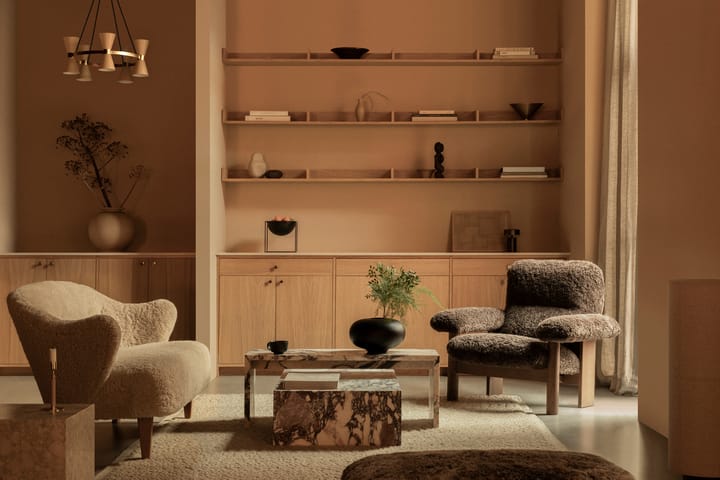 Plinth salongbord, multi, rose, low Audo Copenhagen