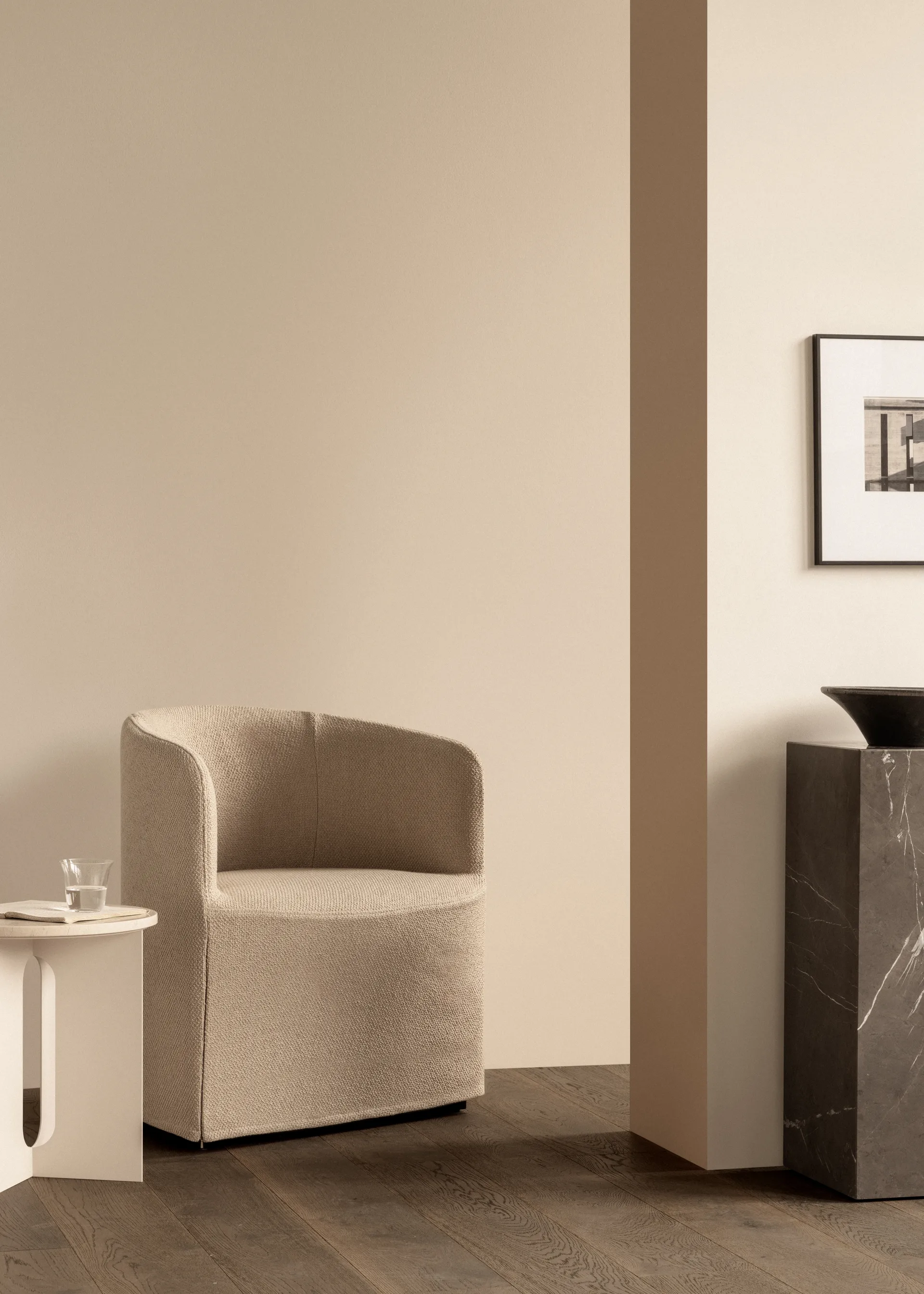 Plinth tall sidebord 30 x 30 x 51 cm, Grey galaxy Audo Copenhagen