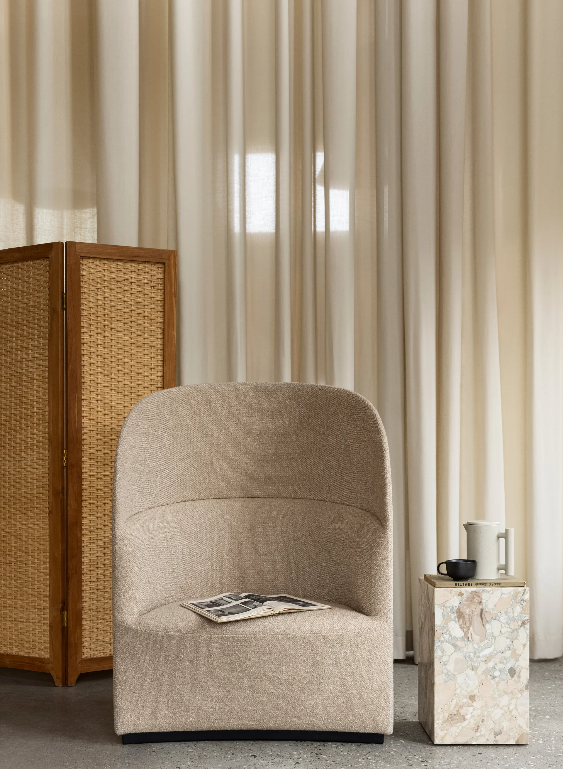 Plinth tall sidebord 30 x 30 x 51 cm, Kunis Breccia Audo Copenhagen