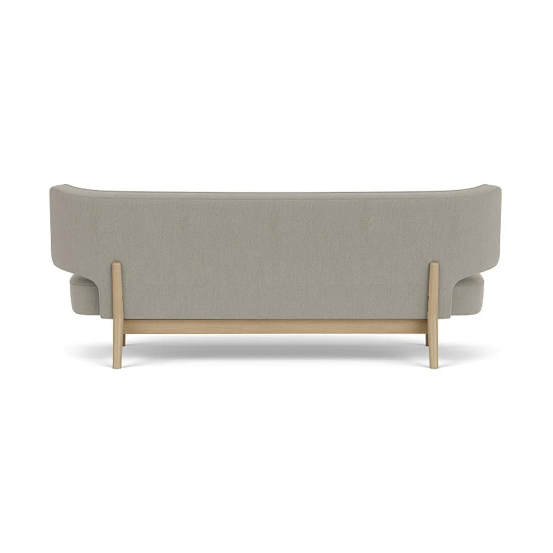 Radiohus sofa, Re-wool 218-natur eik, lærknapper, 2-seter Audo Copenhagen