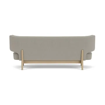 Radiohus sofa - Re-wool 218-natur eik, lærknapper, 2-seter - Audo Copenhagen