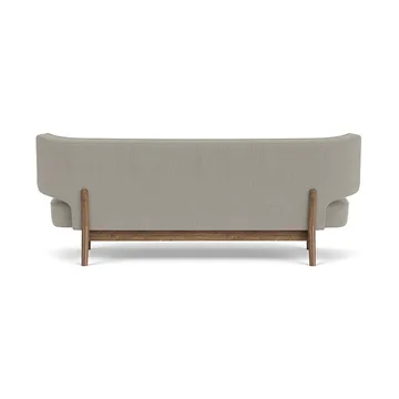 Radiohus sofa - Re-wool 218-valnøtt, lærknapper, 2-seter - Audo Copenhagen