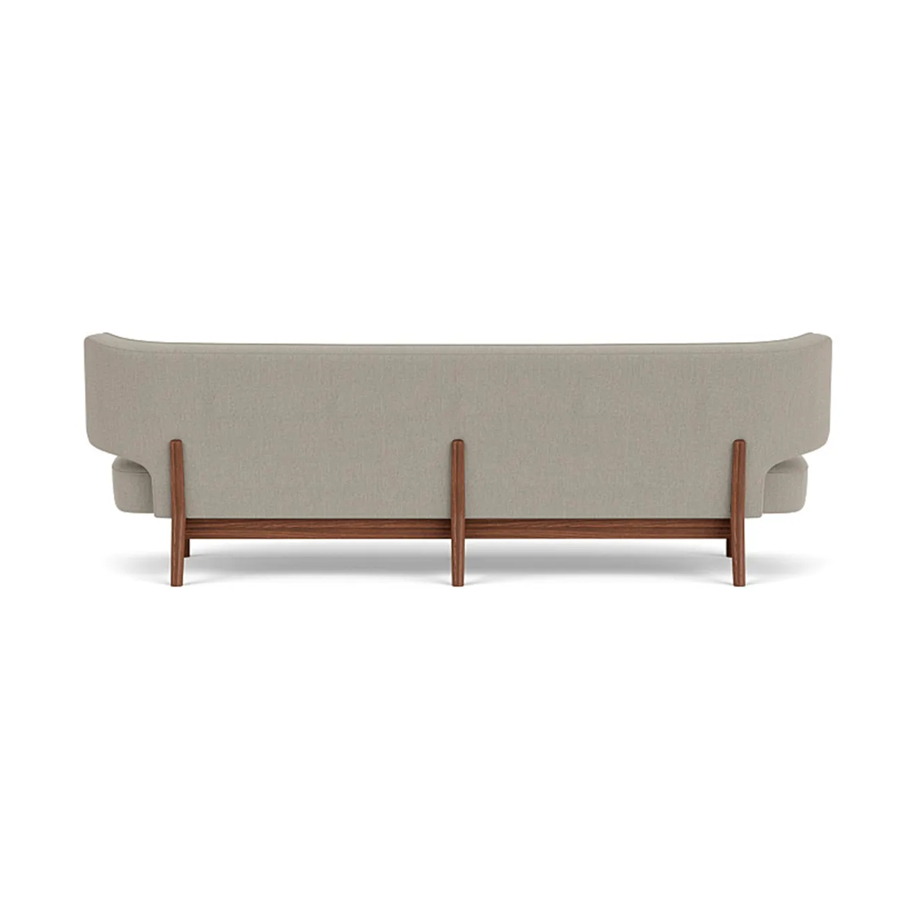 Radiohus sofa, Re-wool 218-valnøtt, lærknapper, 3-seter Audo Copenhagen